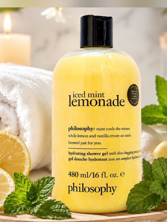 Philosophy Other - Philosophy Iced Mint Lemonade Hydrating Shower Gel 16 oz New Vanilla Lemon Mint